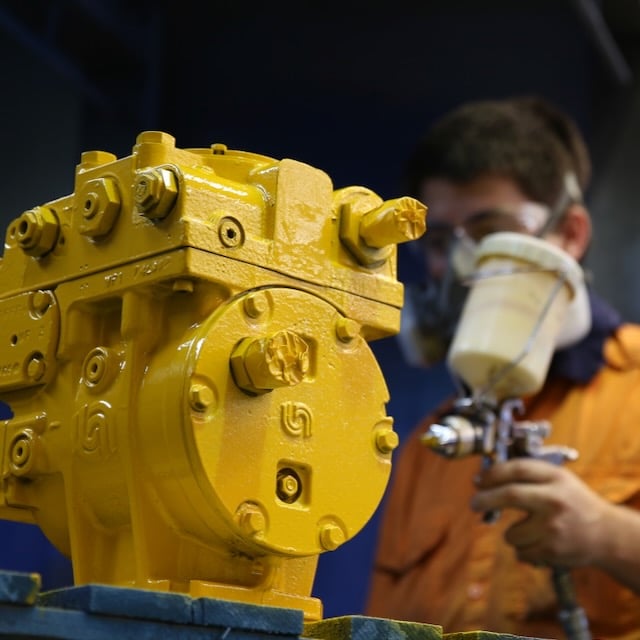 Danfoss repair centre paint shop